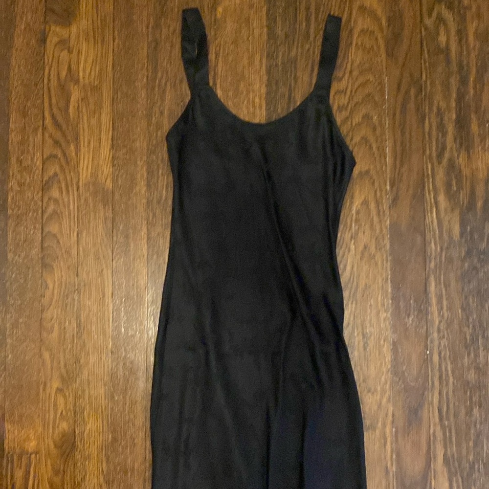 New Realisation Allegra Black Dragon Silk Slip Dress XS